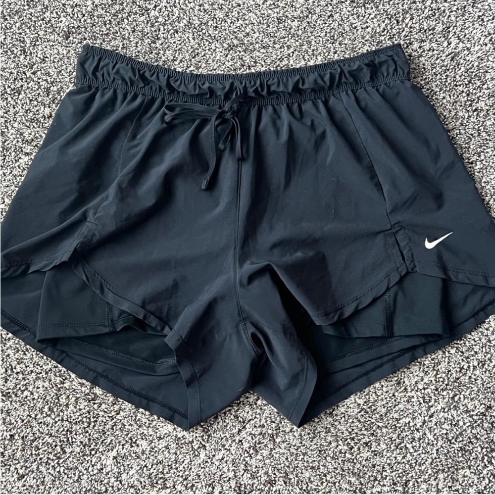 Nike black sportswear shorts with spandex inside